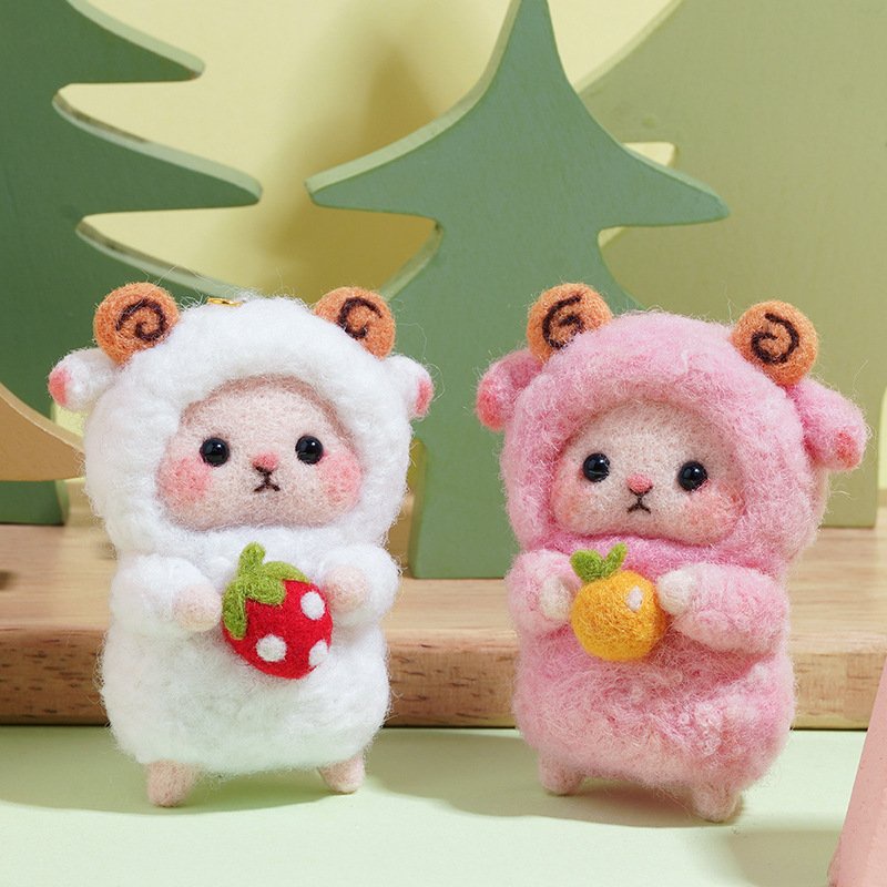 Len Chọc Handmade, Bộ Kit Len Chọc Cừu Bé Cưng