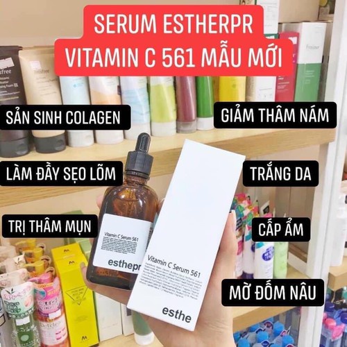 Tinh Chất Vitamin C 561 Serum Esthemax &amp; Esthepro mới 100ml – Trắng da chống lão hóa