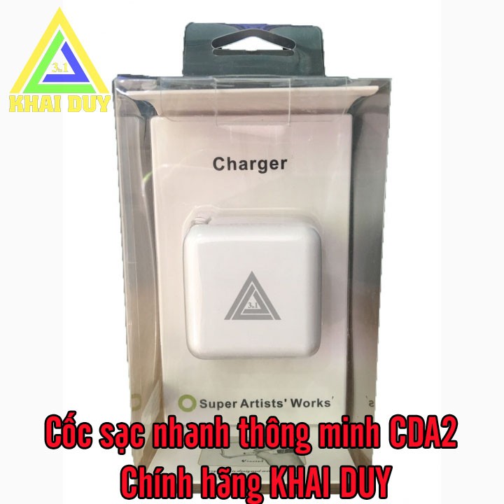 Cóc Sạc Thông Minh 2 USB CDA2 Hãng KHAI DUY Bảo Hành 1 năm 1 đổi 1