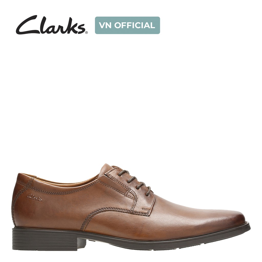 Giày Tây Da Nam Buộc Dây Clarks Tilden Plain