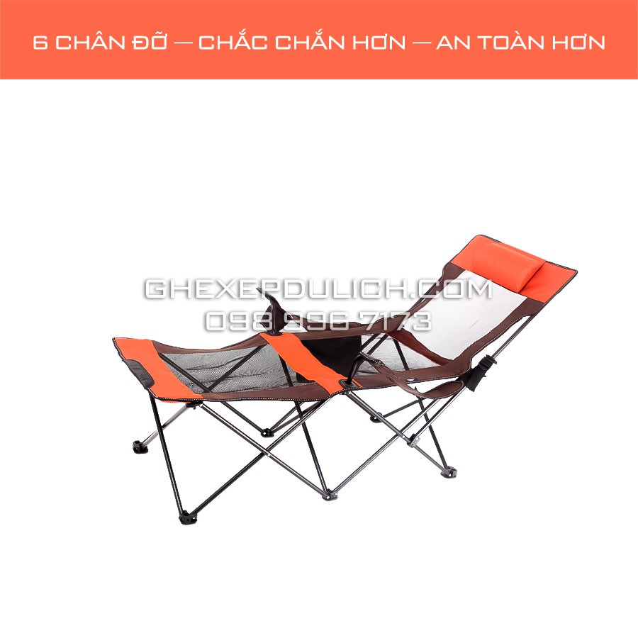 [BH 5 Năm] Ghế Xếp Du Lịch 6 Chân