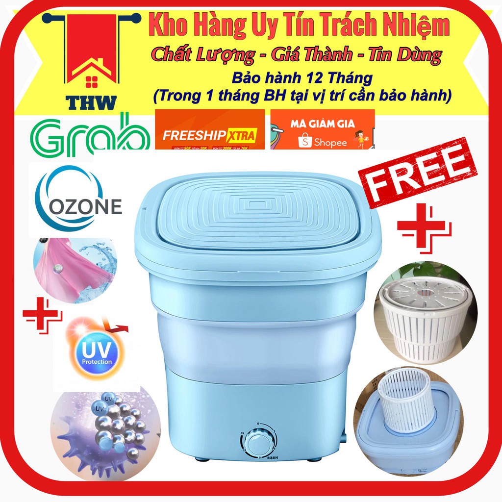 |THW-HN| |BH 1 đổi 1| Máy Giặt Mini Big Size Yangzi. Khử trùng Ozone.UV Diệt Khuẩn. Giặt 3-4kg đồ giặt. Điện 220v.