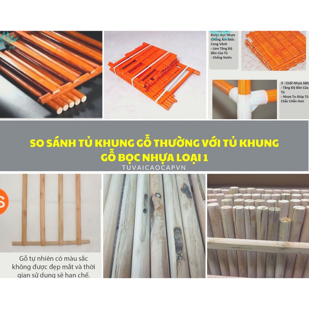 Tủ Quần Âó Vải Tủ Đựng Quần Áo Khung Gỗ 4 buồng 8 ngăn Vải gai cao cấp chuẩn loại 1 giao hàng 2 trong 2 giờ