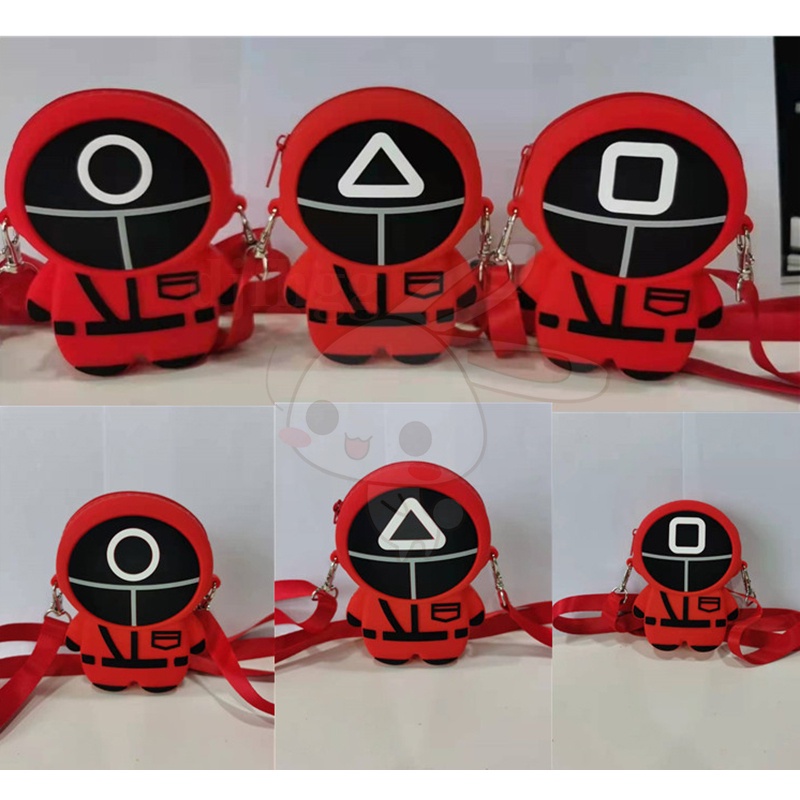 Squid Game Pop ít giá rẻ nhất among us túi đeo chéo phiên bản giải toả căng thẳng cho bé gái Thương Siêu Đáng Yêu Đồ Chơi Cho Bé