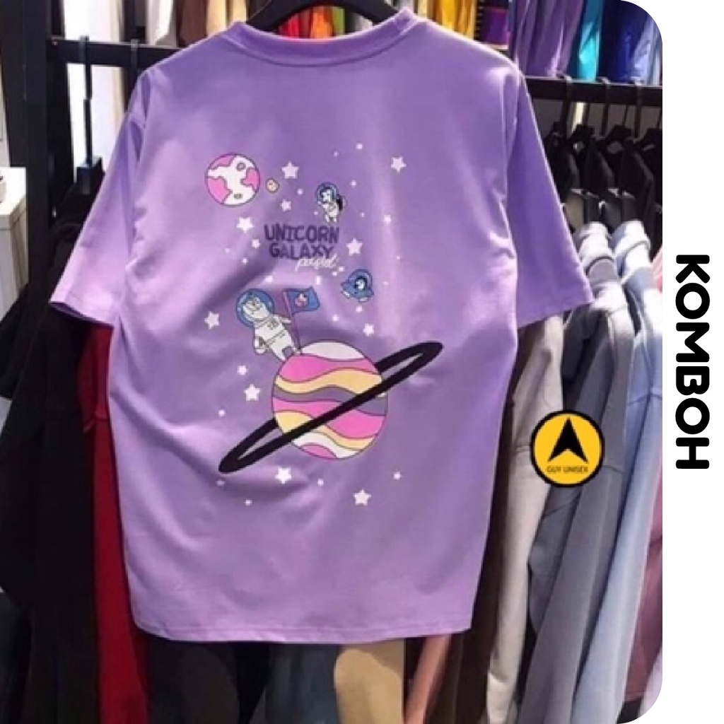 Áo thun tay lỡ KOMBOH phông Unisex nam nữ oversize form rộng UNICORN - A20