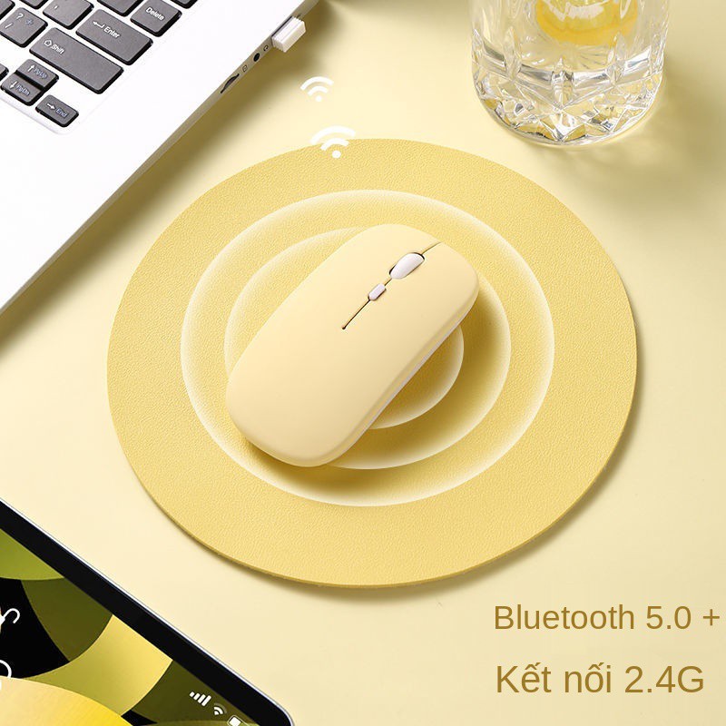 Sạc Chuột Không Dây Bluetooth Im Lặng Dễ Thương Cô Gái