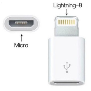 Cổng chuyển đổi từ  Micro USB Sang Lightning Cho Apple IPhone / IPad Mini / Air