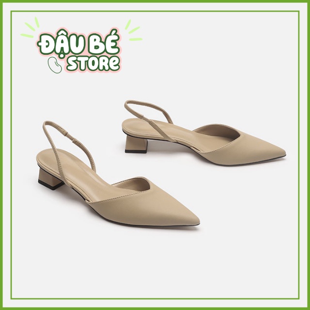 GIÀY SANDAL NỮ BÍT MŨI NHỌN QUAI MẢNH ĐẾ VUÔNG CAO 3 PHÂN ĐI HỌC ĐẸP CAO CẤP - THỜI TRANG CÔNG SỞ HÀN QUỐC -DAUBE - D048