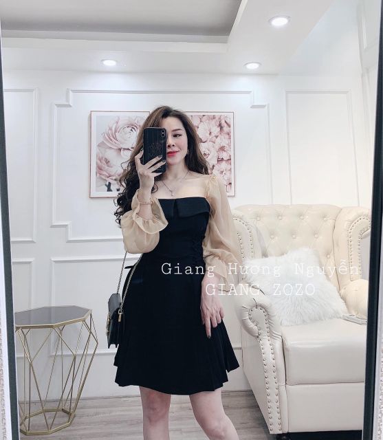 ĐẦM XOÈ ĐAN DÂY CHÂN XẾP LI