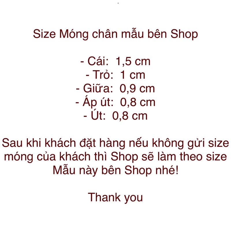 Móng chân úp-Móng úp thiết kế Gấu Nâu - tặng keo và dũa
