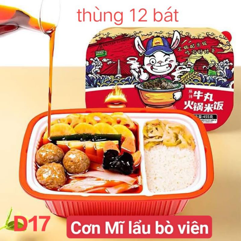 cơm mix lẩu tự sôi
