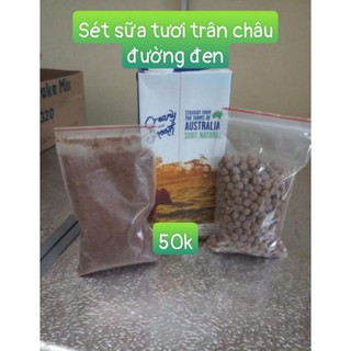 sét sữa tươi trân châu đường đen