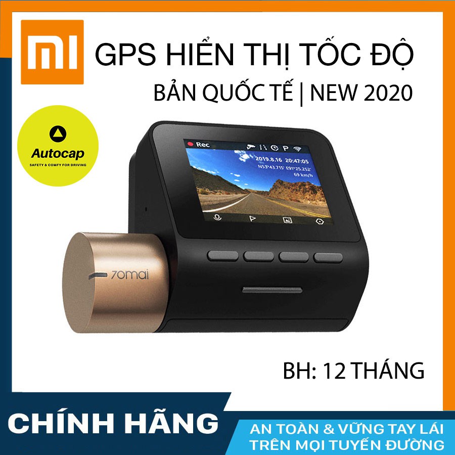 Camera hành trình ô tô Xiaomi 70mai Lite có GPS hiển thị tốc độ + thẻ nhớ 16/32/64GB Class 10 | BigBuy360 - bigbuy360.vn