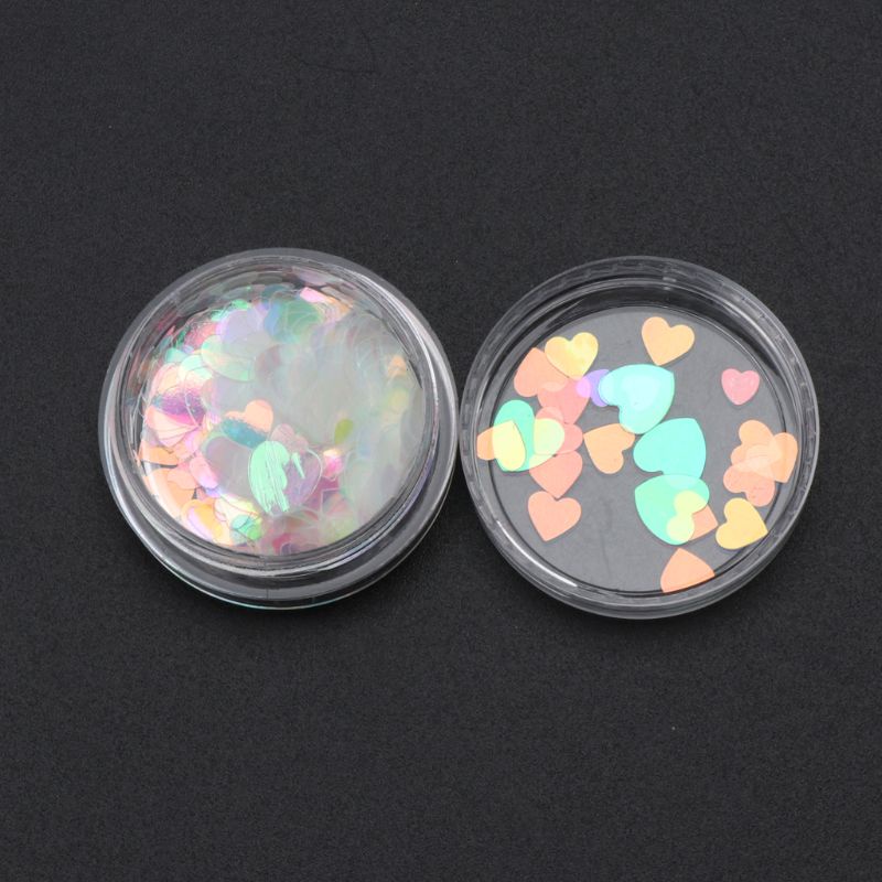 Hạt Kim Sa Hình Ngôi Sao / Trái Tim Nhiều Màu Sắc Bằng Nhựa Resin Làm Trang Sức Thủ Công DIY Thời Trang