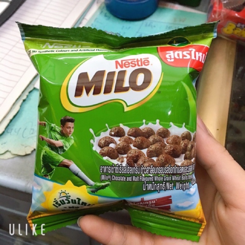 SNACK NGŨ CỐC ĂN SÁNG MILO THÁI LAN GÓI 15G