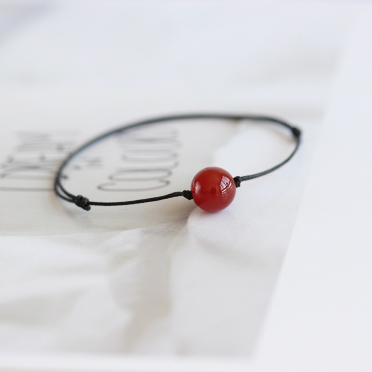 Vòng tay 1 hạt đá nhiều màu sắc giá rẻ