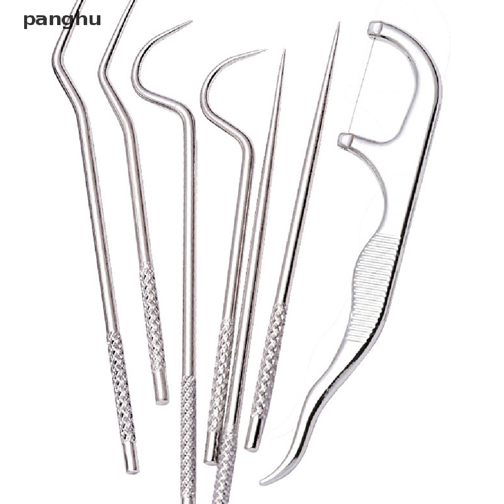 Set 8 Tăm Xỉa Răng Bằng Thép Không Gỉ Có Thể Tái Sử Dụng Kèm Túi Đựng Tiện Lợi