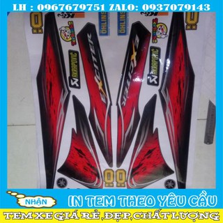 Tem rời exciter 2006 đỏ đen