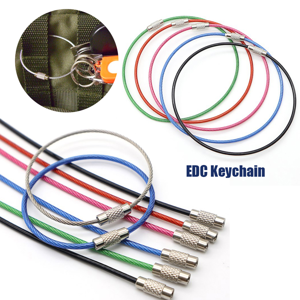 Set 5 Móc Khóa EDC Hình Chìa Khóa Nhiều Màu Sắc