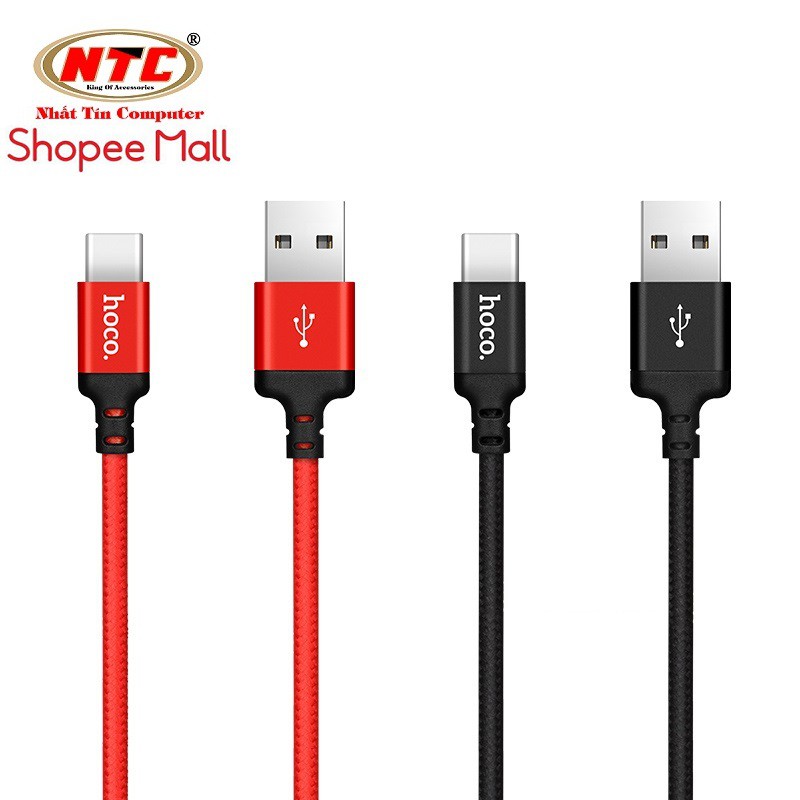 Cáp sạc dây dù Hoco X14 dài 2M cổng Type-C  -Phân phối chính thức