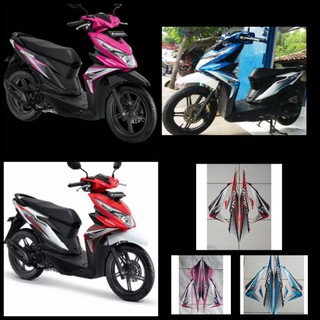 Sticker Dán Trang Trí Xe Mô Tô HONDA BEAT ISS CBS 2018 Chất Lượng Cao