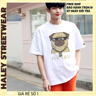 💥FREESHIP💥 Áo Thun Unisex PUG SWAG Nam Nữ Phong Cách Hàn Quốc,Chất Cotton Thoáng Mát - Tặng Phụ Kiện Xinh AT 100