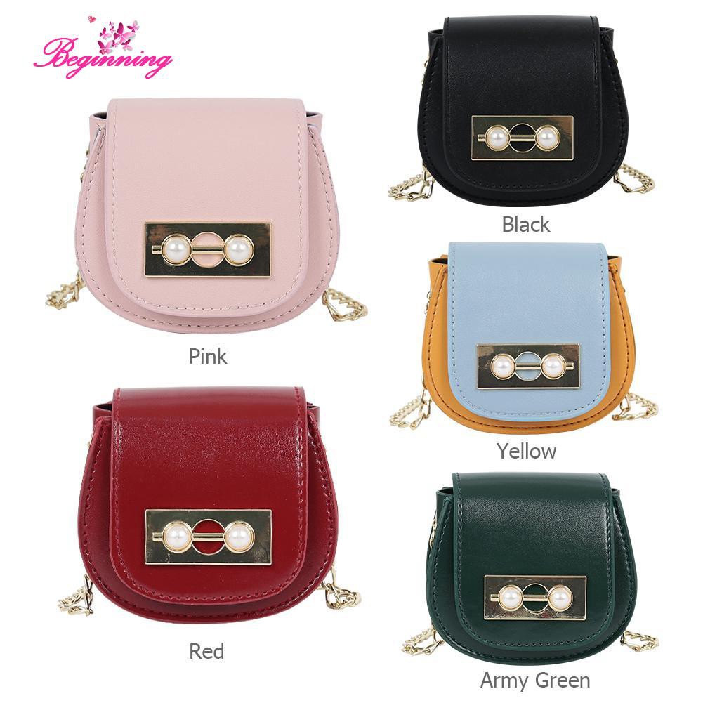 Túi da mini đeo chéo xinh xắn cho bé gái