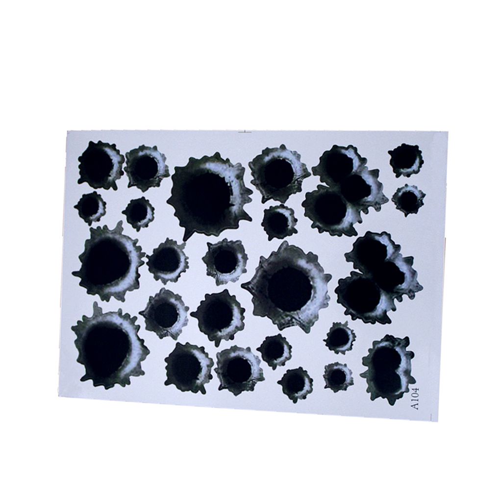 Fashion 3D Car Shot Hole Sticker Decal Funny Auto Body Anti Scratch Shot Sticker Car Body Decoration