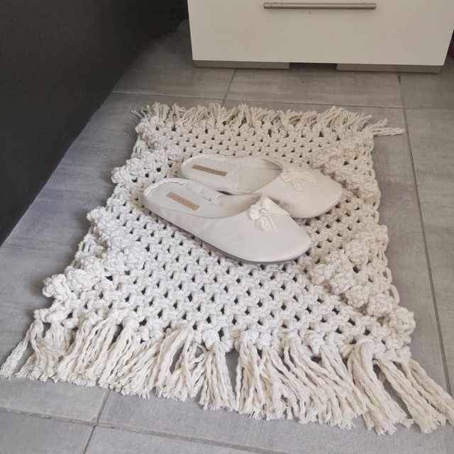 Thảm trang trí macrame, trang trí nội thất