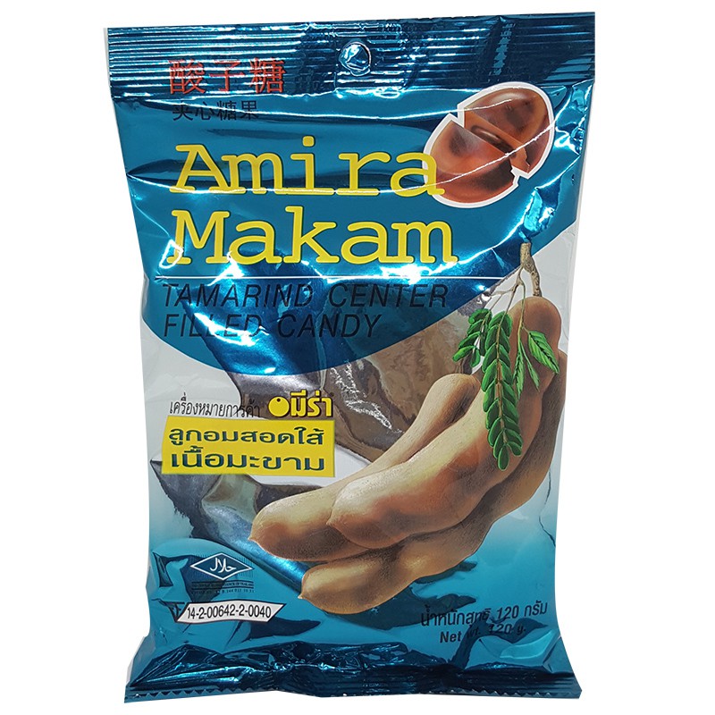 Kẹo nhân me Amira Makam Tamarind Center Filled Candy gói 120g