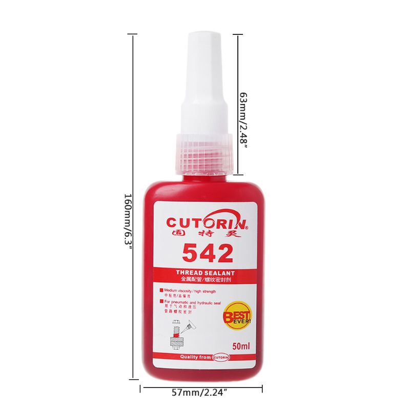 High Strength 542 Thread Sealant Metal Pipe Thread-locking Solid Seal Glue