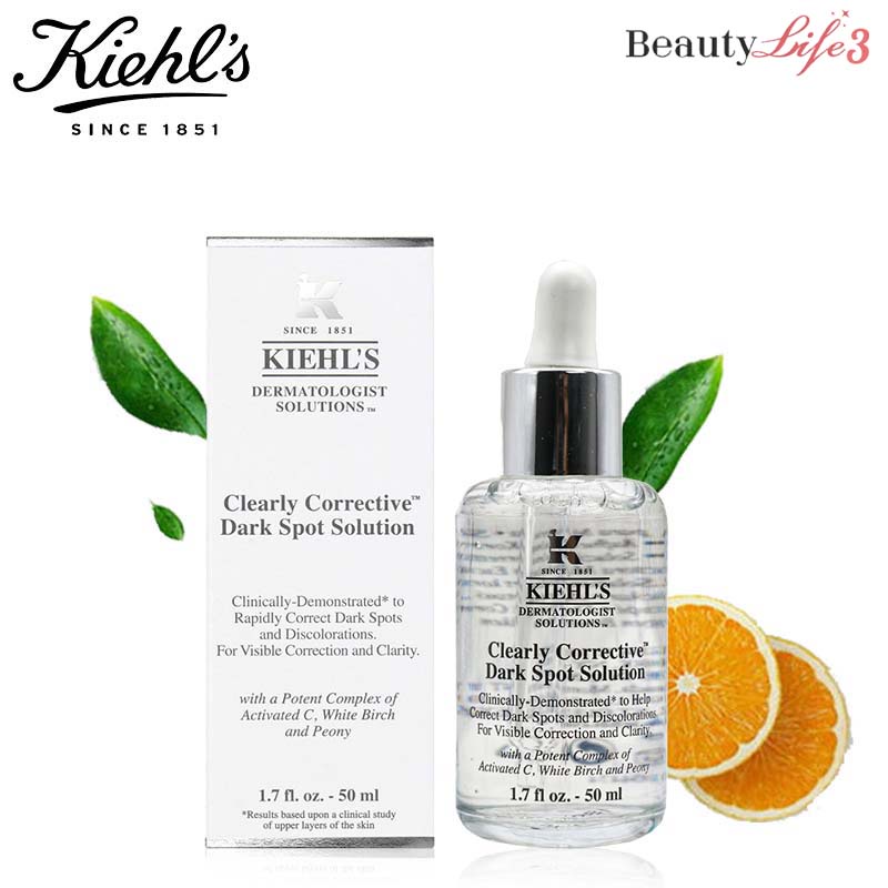Kiehl’s Clearly Corrective Dark Spot Solution Serum Giảm Thâm, Cho Làn Da Tươi Sáng