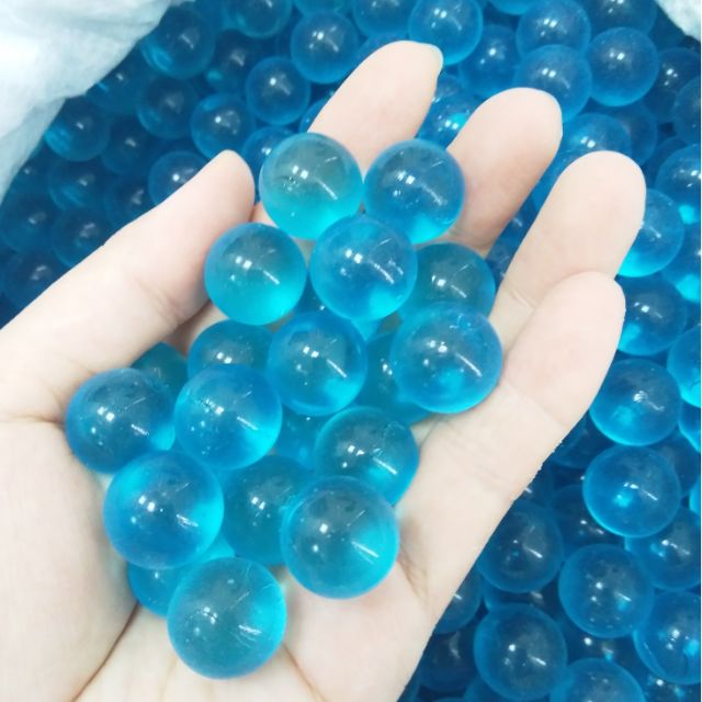100 viên bi ve màu xanh ngọc 1.6cm