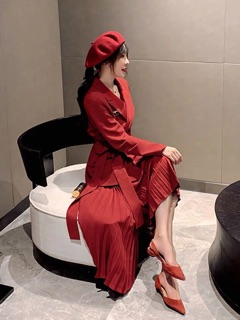 ORDER - Set vest váy đỏ siêu hot TẾT 2020 ❤️