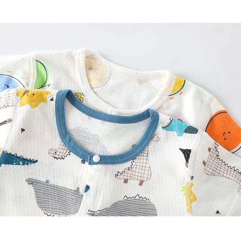 Body đùi hè cúc giữa vải thông hơi mỏng mát cho bé sơ sinh 𝟑𝟒𝐁𝐃𝐃𝐔