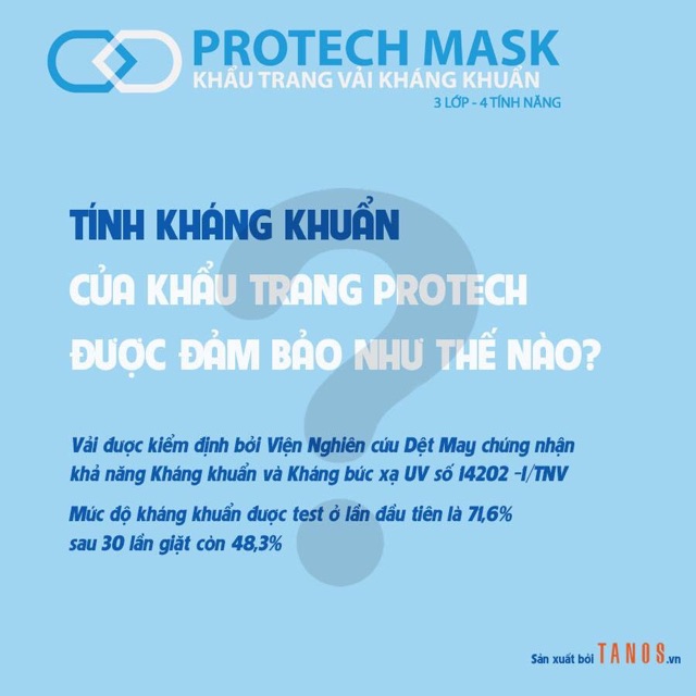 Khẩu trang vải kháng khuẩn Protech Mask