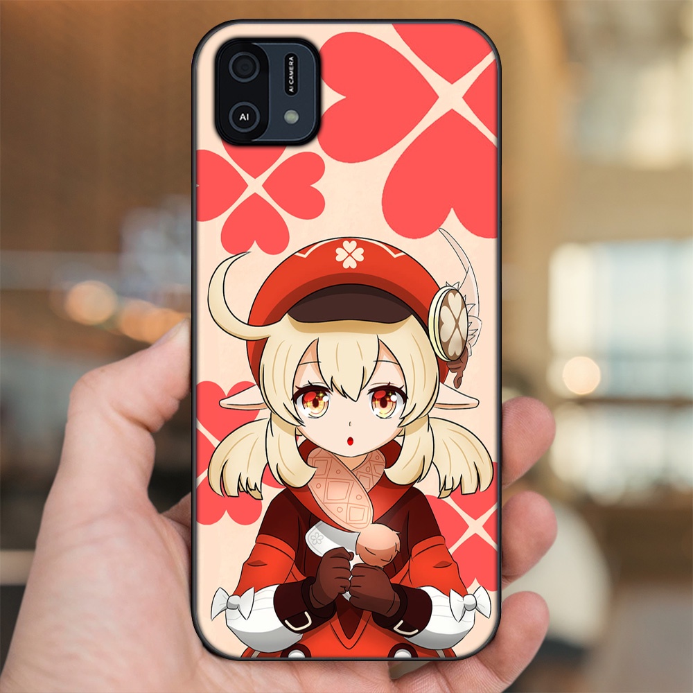 Ốp lưng Oppo A16K viền đen in hình Klee Genshin Impact