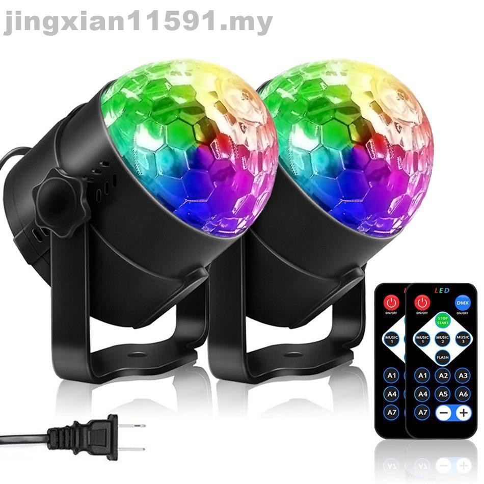 Đèn Led Disco Mini Hình Quả Cầu Pha Lê Kèm Điều Khiển Từ Xa