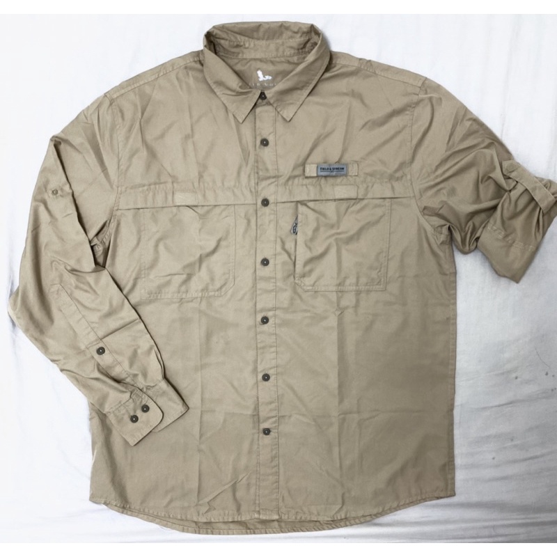 Áo sơ mi nam Bigsize đi câu cá outdoor Field & Stream,chất liệu 100% polyester chống tia UV 50 %