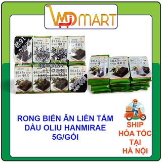Rong Biển Ăn Liền Tẩm Dầu Oliu HANMIRAE Hàn Quốc Gói 5g