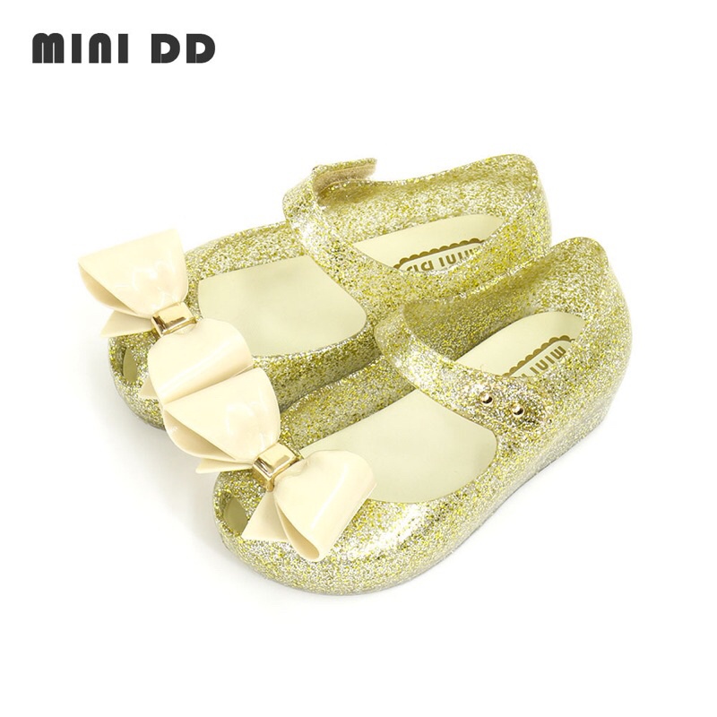 Giầy nhựa mềm thơm mini dd đính nơ cho bé gái siêu xinh🌸🌸🌸