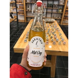 Chai thủy tinh nắp cài dáng tròn 500ml đựng mật ong siêu kín