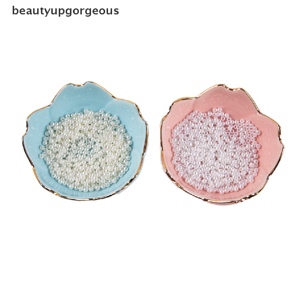 [Beautyupgorgeous] Hạt Ngọc Trai ABS Giả Màu Trắng Be Dùng Làm Trang Sức DIY