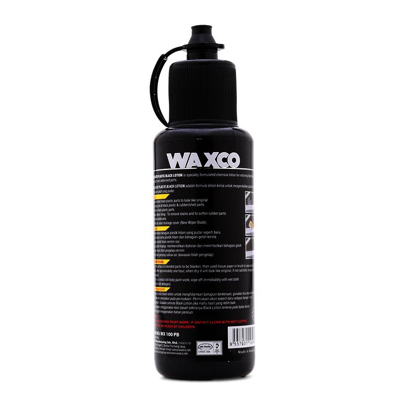 Dung dịch dưỡng mới bề mặt nhựa đen ô tô WAXCO (100 ml) - Nước làm bóng, làm sạch bề mặt ô tô như mới