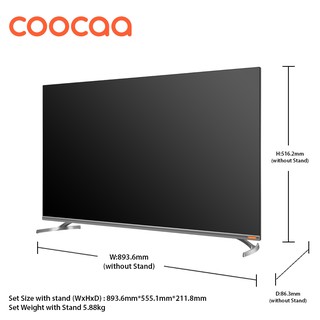 Smart Tivi Full HD Coocaa 40 inch - Model 40S6G - Miễn phí lắp đặt