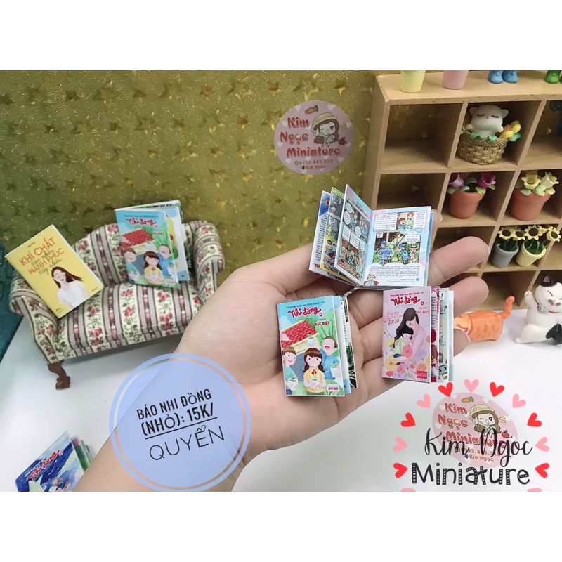 Mô hình báo nhỏ mini trang trí nhà búp bê 1/6 1:12