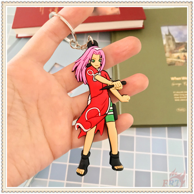 1 móc khóa silicon hình nhân vật phim Naruto