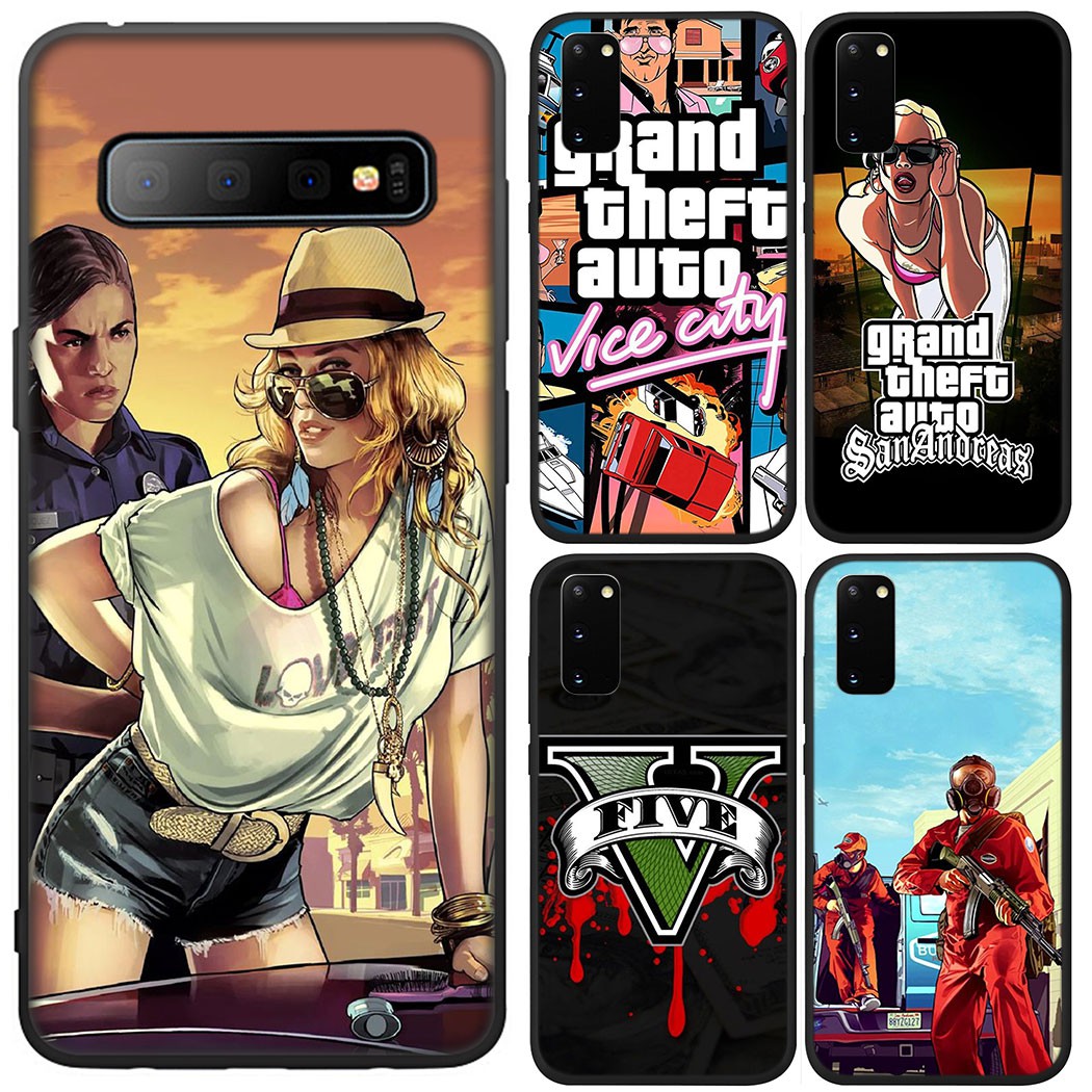 Bao Da Điện Thoại 83sa Gta V Cho Samsung Galaxy S20 S10 S9 Plus Lite Ultra