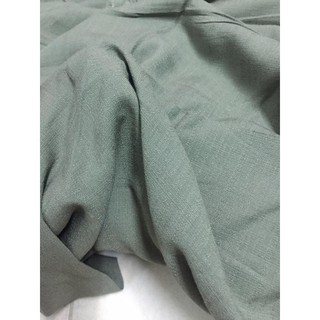 vải lanh/đũi màu xanh rêu-- màu 4