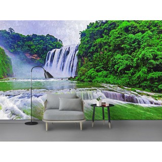 Tranh dán tường phong cảnh thác nước